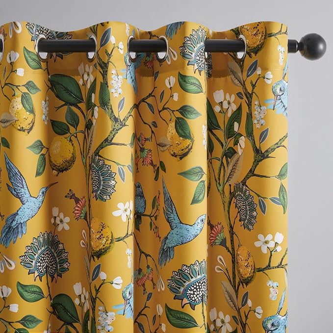 Topfinel Mustard Yellow Kitchen Tier Curtains 36 Inches Long Dark Yellow - Image 4