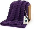 Bedsure GentleSoft Purple Fleece Blanket by BEDSURE
