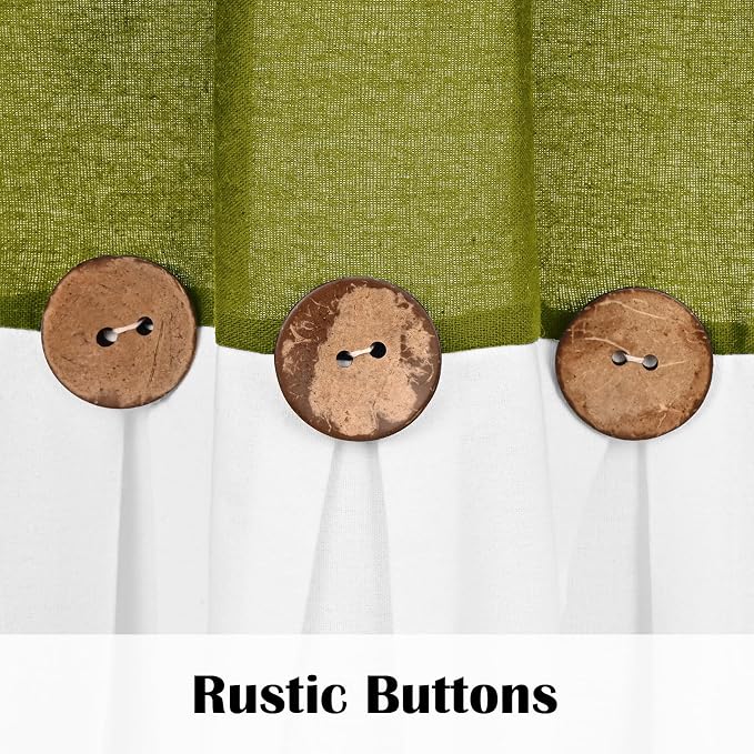 FRAMICS Farmhouse Cotton Linen Curtains - Image 3