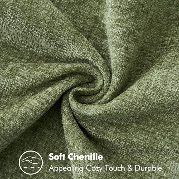 MIULEE Pack of 2 Couch Throw Pillow Covers 18x18 Inch Sage Green Farmhouse - Image 4