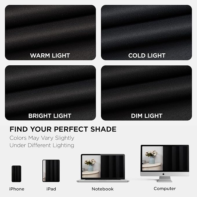 Joydeco Blackout Curtains for Bedroom 84 Inch - Image 7