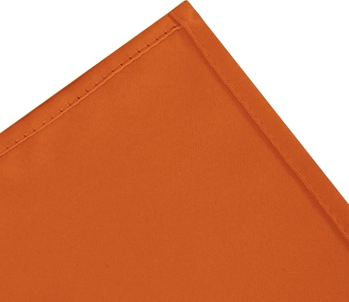 LEMOMO Blackout Curtains 52 x 95 inch/Orange Curtains Set of 2 Panels/Thermal - Image 7