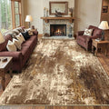 Washable Area Rugs 9'x12' Non-Slip Modern Abstract Soft by RELEANY