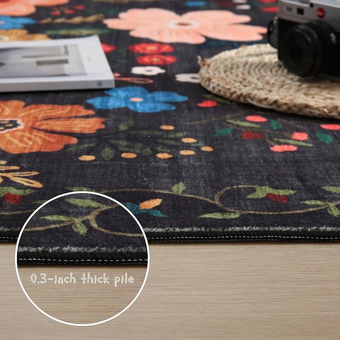 Rugcomf Runners for Hallways Kitchen Rug Non Slip 2'x 10' Long Washable Runner - Image 7