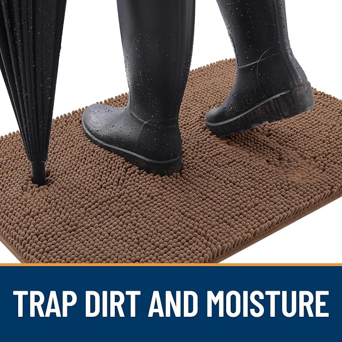 OLANLY Dog Door Mat for Muddy Paws 70x35, Absorbs Moisture and Dirt, Absorbent - Image 2