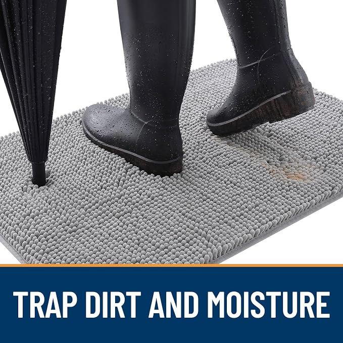 OLANLY Dog Door Mat for Muddy Paws 50x30, Absorbs Moisture and Dirt, Absorbent - Image 2