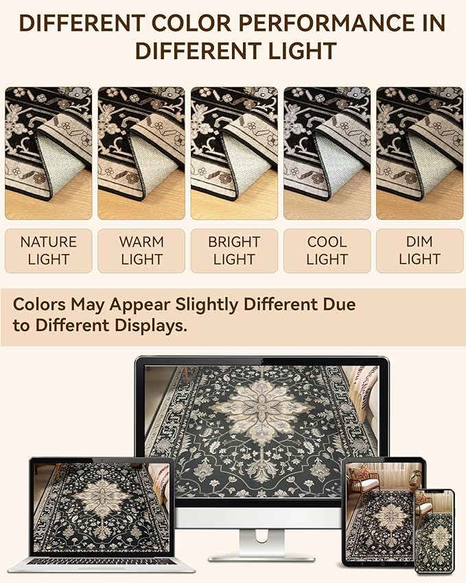 Area Rugs 2'x8' Runner Rug Non Slip Washable - Image 7