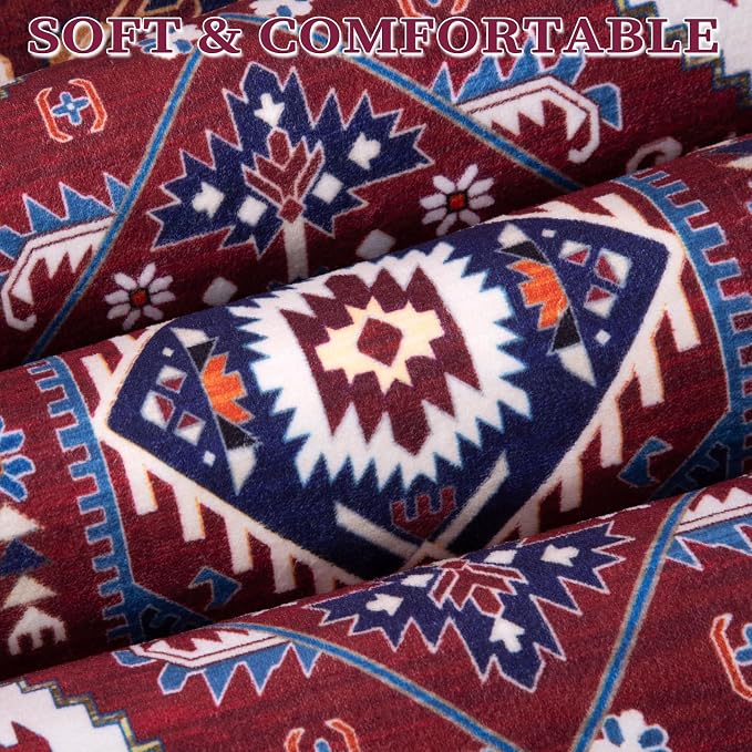 SERISSA 9x12 Area Rugs for Living Room, Large Washable Non-Slip Boho Rug - Image 6
