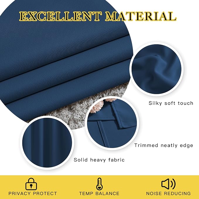 NICETOWN Light Reducing Grommet Curtains - Image 3