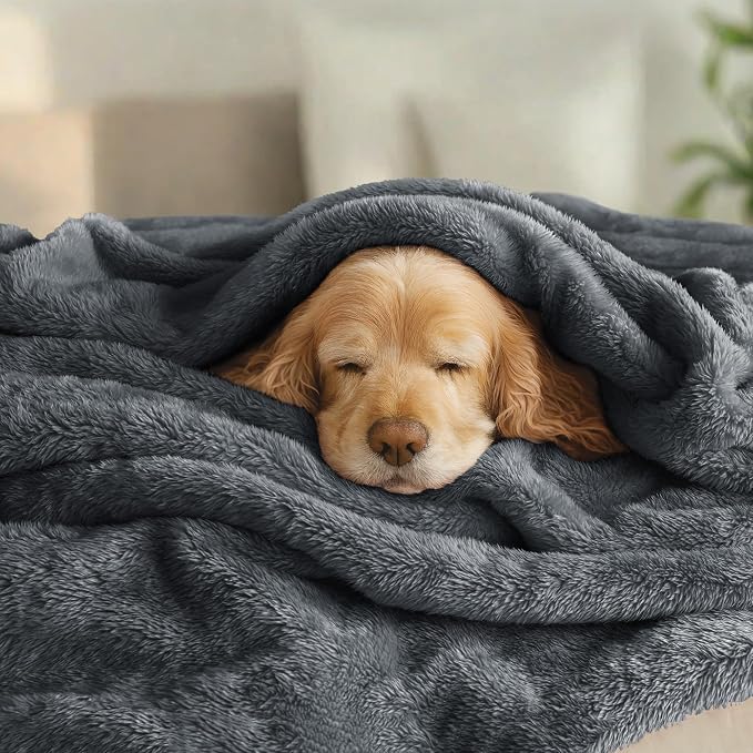 Exclusivo Mezcla Plush Fuzzy Fleece Bed Blanket Twin Size, Super Soft, Fluffy - Image 3