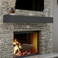 66" Floating Mantel Shelf - Modern White Fireplace Mantel with Matte Lacquer Finish for Living Room Elegance (66", Slate Grey)