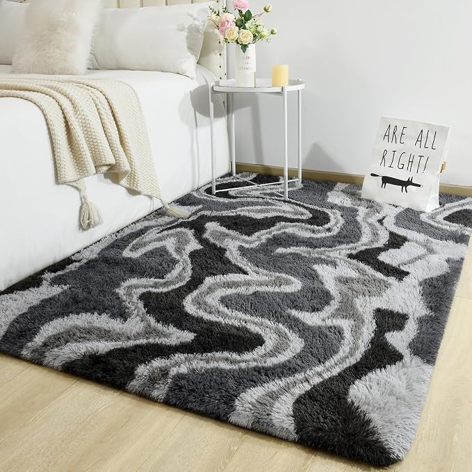 TWINNIS Super Soft Shaggy Rugs Fluffy Carpets, 5x8 Feet, Indoor Modern Plush - Image 7