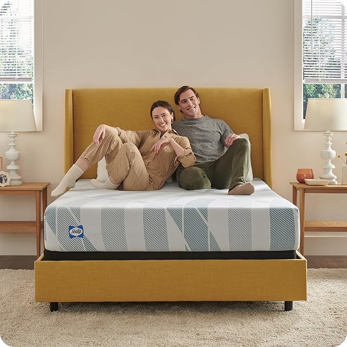 Sealy Dreamlife 10” Hybrid Mattress-in-a-Box, Full, SealyComfort Gel Memory Foam, SealyResponsive Encased Coils, Surface-Guard Technology