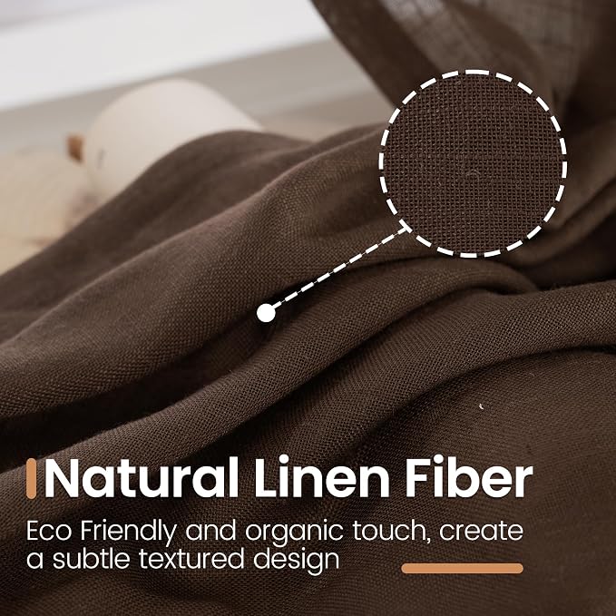 BGment 96 Inches Long Linen Curtains - Image 3