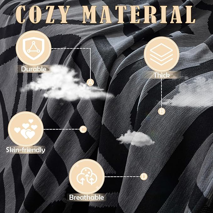 HANDONTIME Boho Geometric Couch Covers for Sofa Pet Friendly Dark Grey and Black Sofa Covers Washable Chenille Couch Blanket Cover for 2 Cushion Couches Pet Protector Furniture Cover Soft, 71" X 118"