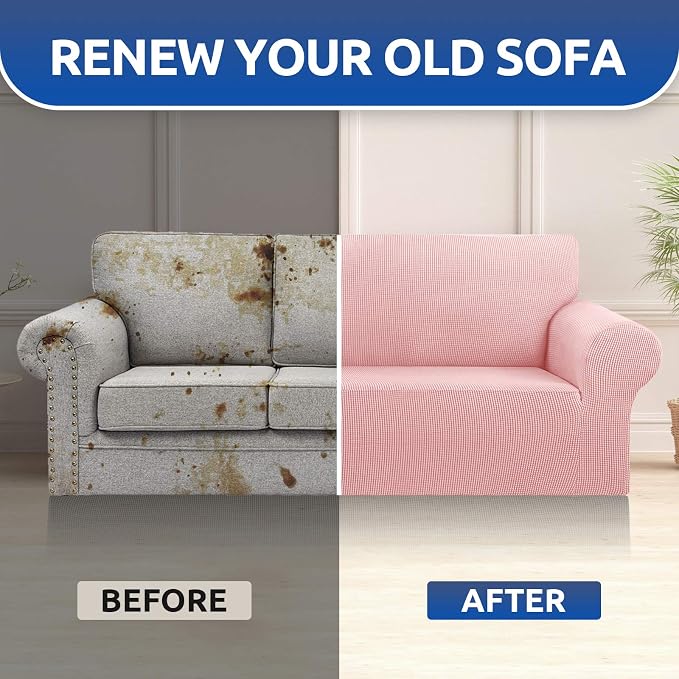 KEKUOU Stretch Oversized Sofa Slipcover 1 Piece Couch Sofa Cover Furniture - Image 7