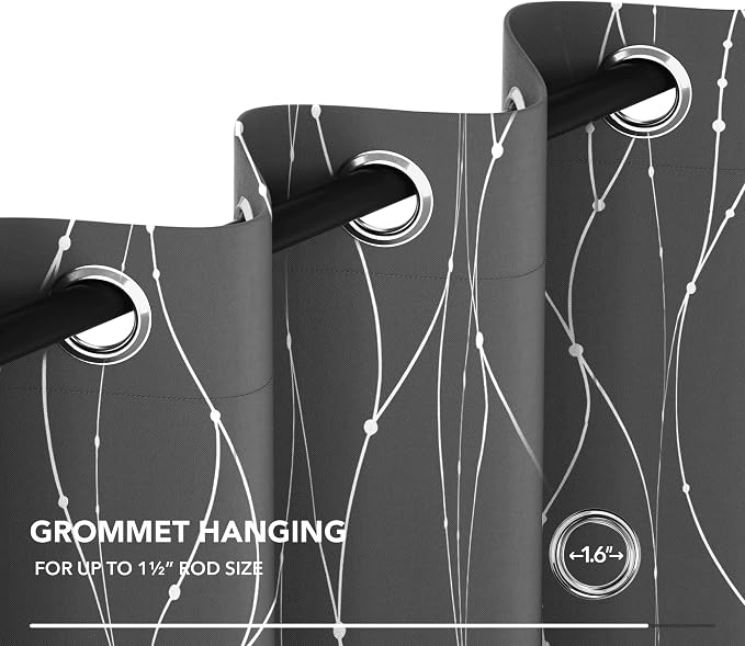 Deconovo Blackout Curtains, Thermal Insulated Soundproof Grommet Drapes - Image 7