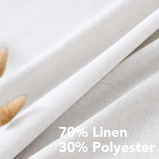 H.VERSAILTEX Elegant Natural Linen Semi Sheer Blended Energy Efficient Light - Image 4
