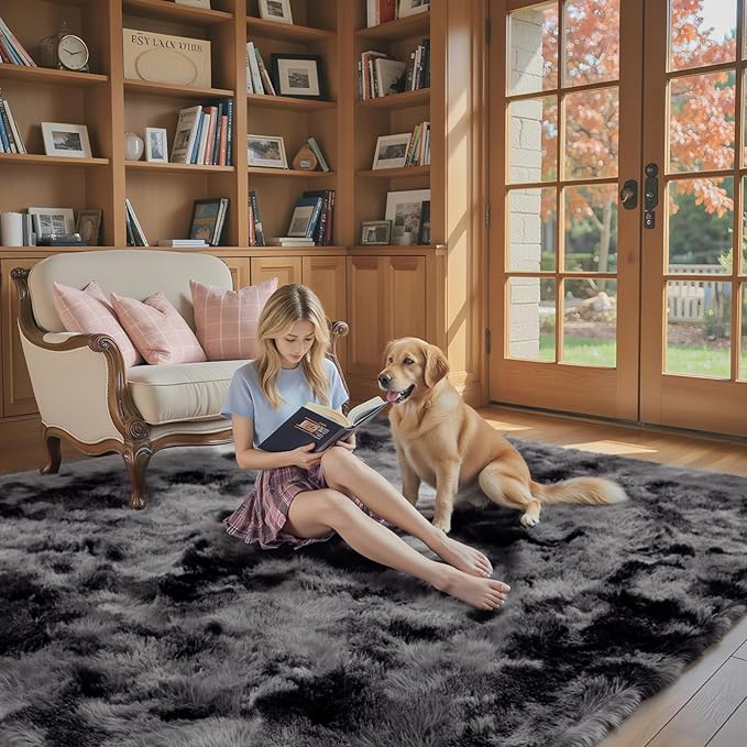 8x10 Area Rugs for Living Room Bedroom, Large Area Rug Shag Shaggy Carpet Soft - Image 6