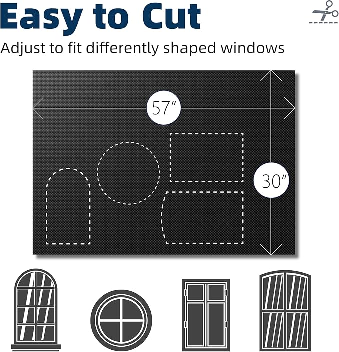 NIGHTON Portable Blackout Curtains 30"×59", Strong Hook and Loop Tape Strips - Image 5