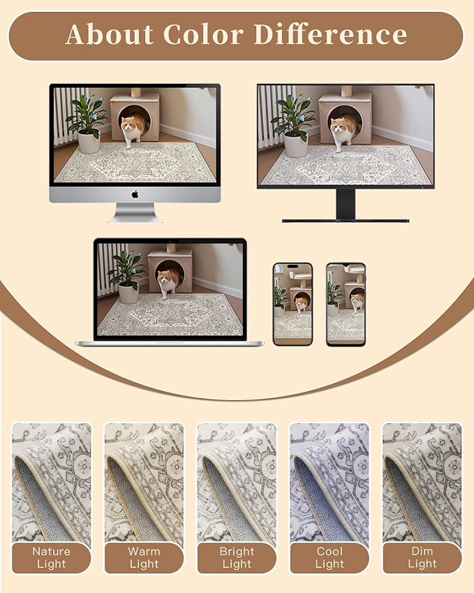 Madane Washable Entry Rug 3x4, Area Rugs - Image 9