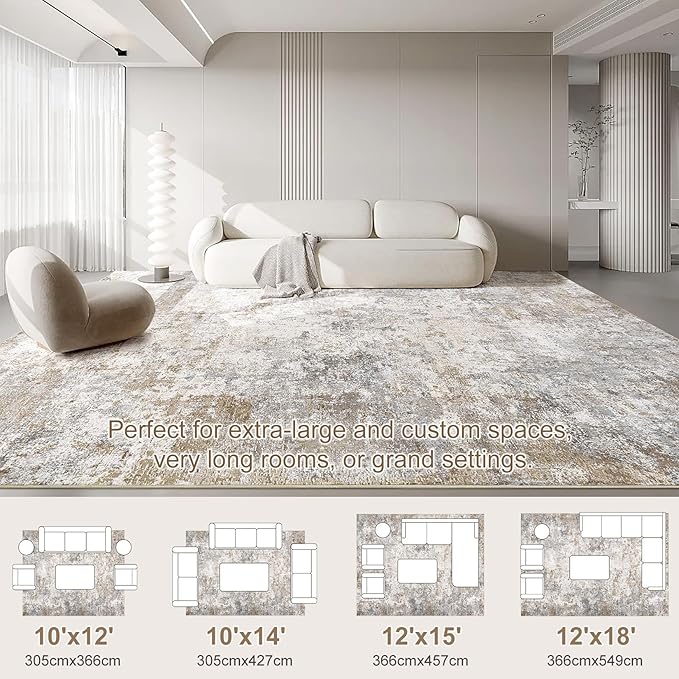 UERMEI 10x13 Area Rug Living Room Rugs - Image 3