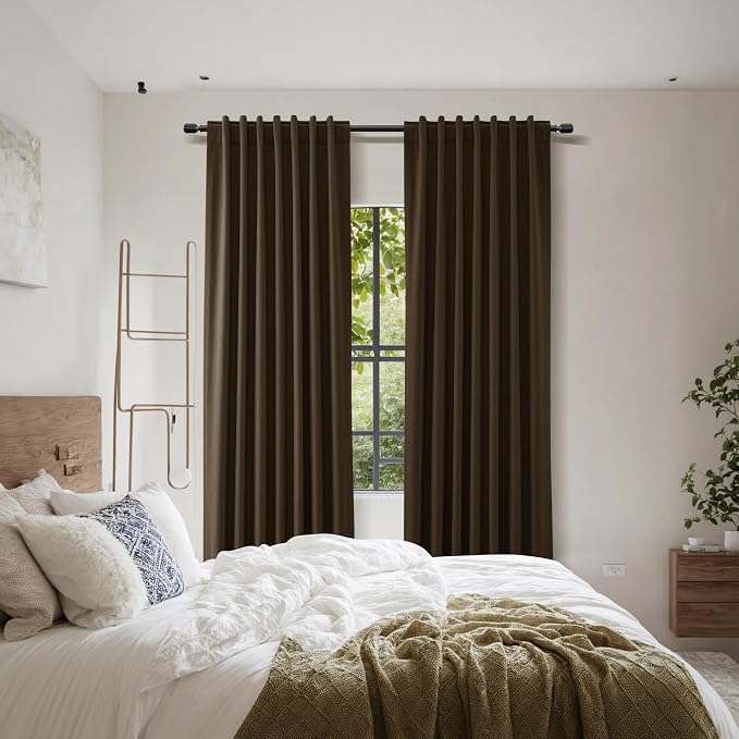 Guken 100% Blackout Curtains 120 Inch Length 2 Panels Set - Image 8