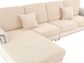 Couch Cushion Cover Chaise Lounge Cover Washable Separate Seat Chaise Couch by LA+MEACK