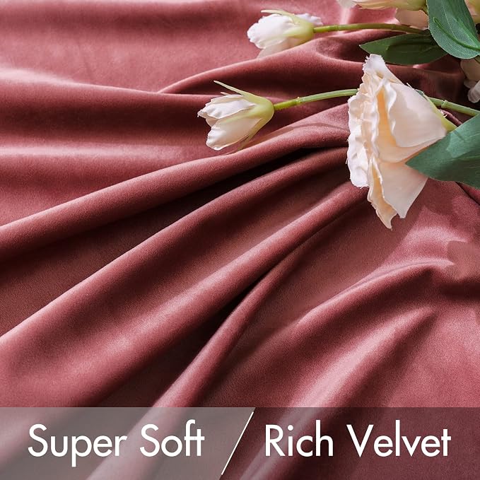 MIULEE Velvet Curtains 90 inches 2 Panels - Image 4