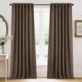 RYB HOME Natural Linen Sheer Curtains 108 inches Long by RYBHOME
