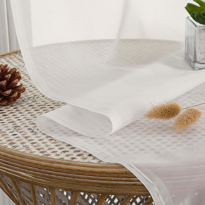 OVZME Ivory Bedroom Curtains 96 Length - Image 4