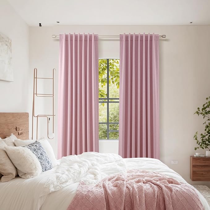 Guken 100% Blackout Curtains 102 Inch Length 2 Panels Set - Image 8