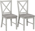 Solid Wood Dining Chairs, Part of Dining Table Set, Mix and Match Table, Chairs Sold Separately for Dining Room, Kitchen, Grey