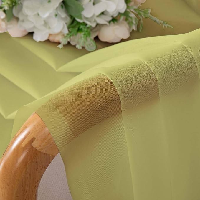 Chyhomenyc Sheer Curtains 108 Inch Length 2 Panels Set, Extra Long Light - Image 9