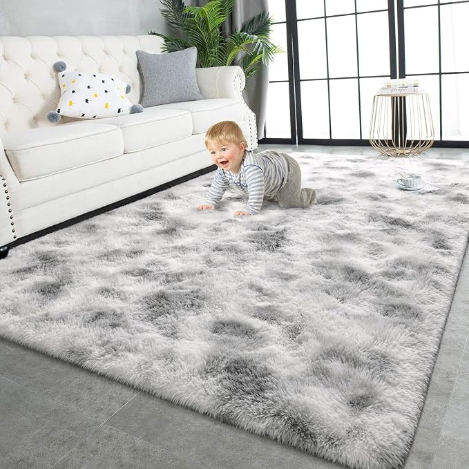 TWINNIS Super Soft Shaggy Rugs Fluffy Carpets 5x8 Feet, Indoor Modern Plush by TWINNIS