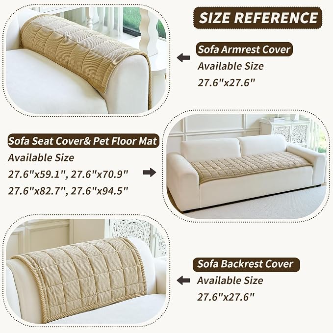 Couch Covers for Dogs Washable, Non Slip Couch Covers for Loveseat Sofa Pet - Image 4