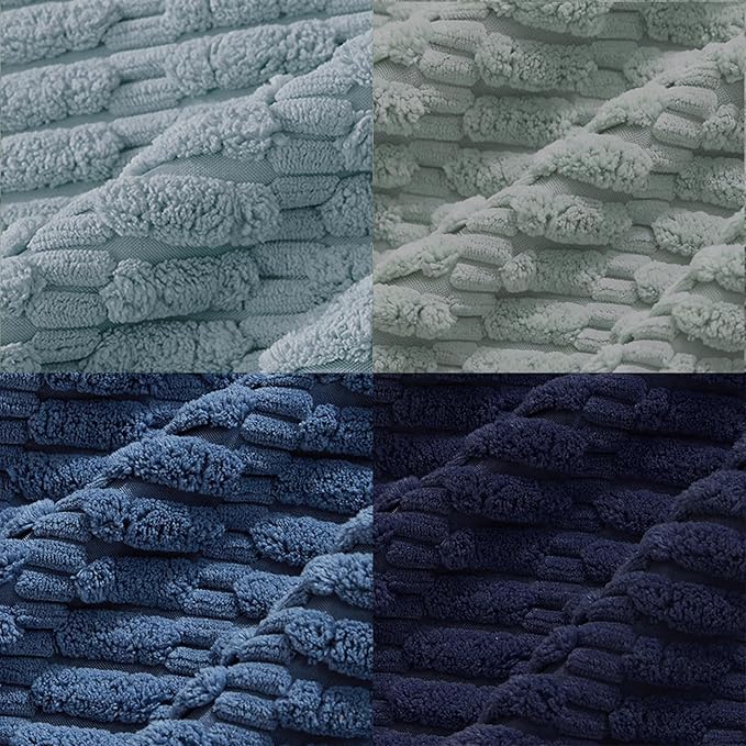 Fancy Homi Set of 4 Blue Decorative Throw Pillow Covers 18x18 Inch - Image 5