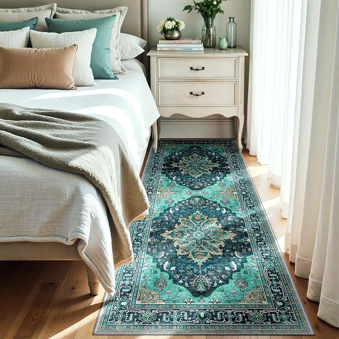 Area Rugs 3'x7' Runner Rug Non Slip Washable by RELEANY