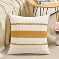 Fancy Homi Set of 1 Mustard Yellow Fall Decorative Throw Pillow Cover 16x16 Inch by Fancy+Homi