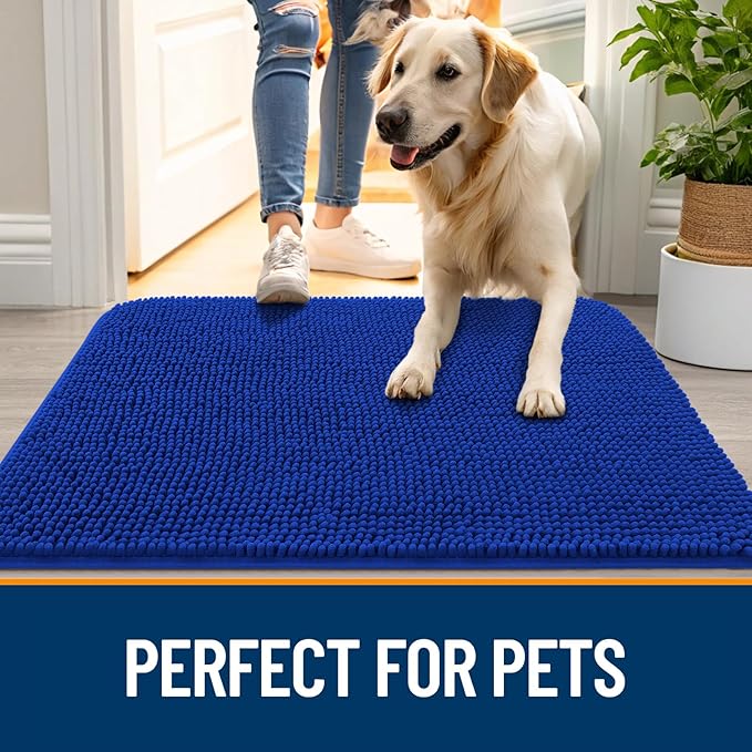 OLANLY Dog Door Mat for Muddy Paws 30x20, Absorbs Moisture and Dirt, Absorbent - Image 6
