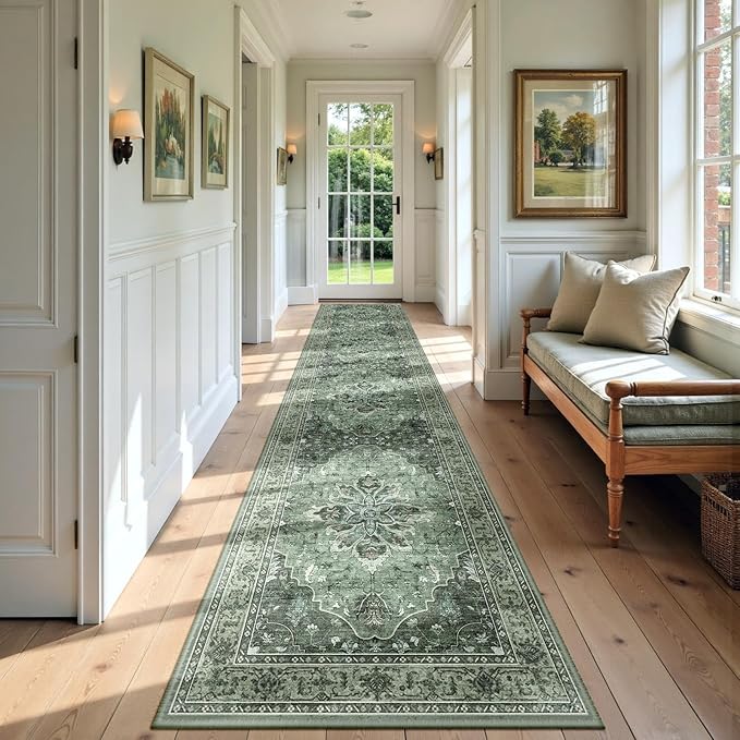 Area Rugs 3'x12' Runner Rug Non Slip Washable by RELEANY