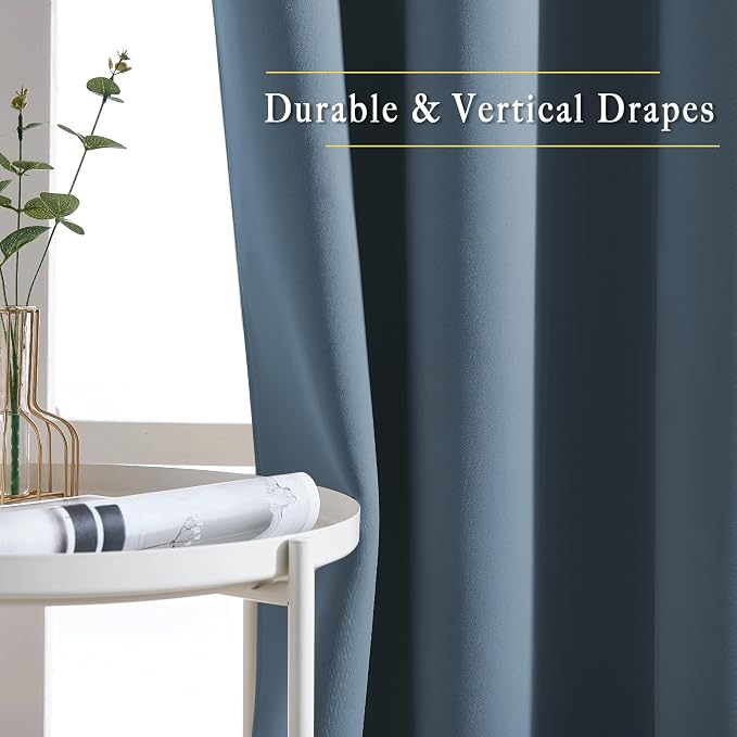 NICETOWN Blackout Window Curtains & Drapes 72" Long - Image 5