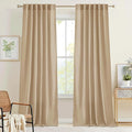 RYB HOME Linen Sheer Curtains for Living Room Bedroom, Back Tab 108 inches by RYBHOME