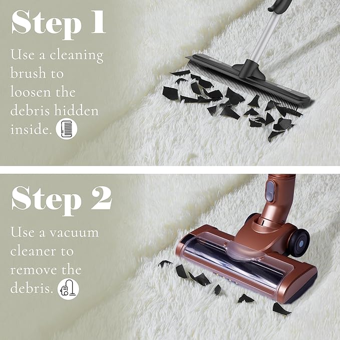 ONASAR Cream White Round Area Rug 4ft, Fluffy Ultra Soft Bedroom Circle Rugs - Image 6