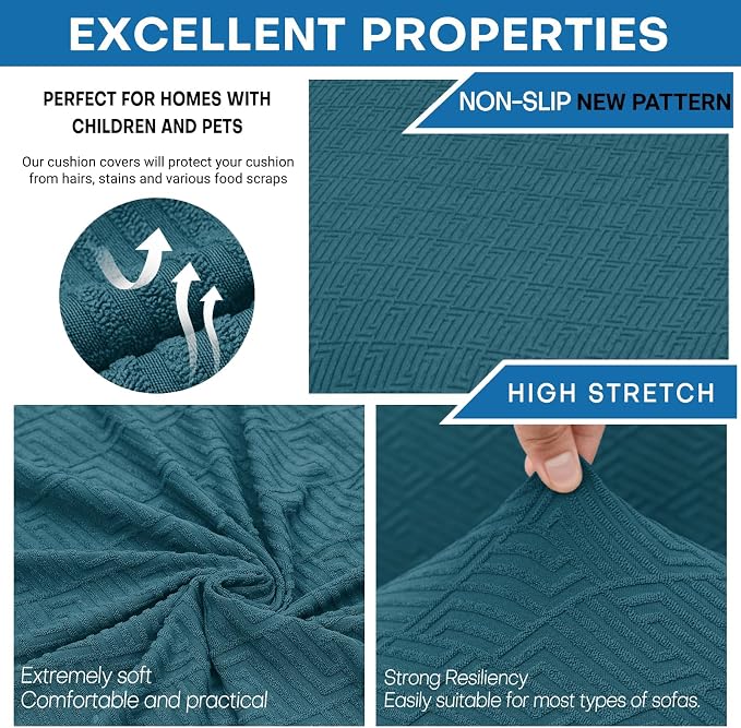 XINEAGE New 3 Pieces Couch Covers - Image 3