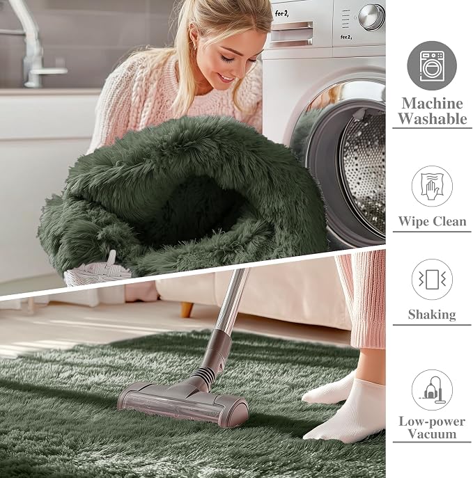 OLANLY 9x12 Machine Washable Large Area Rugs - Image 2