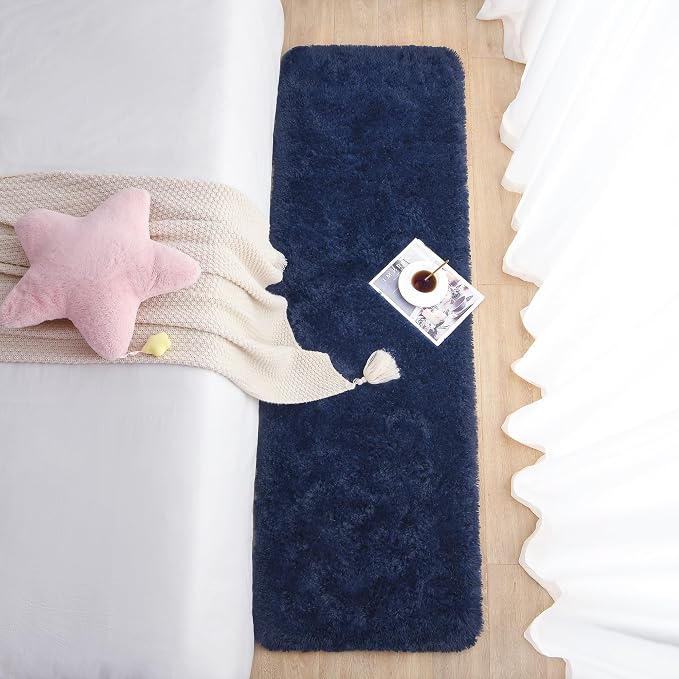 Chicrug Soft Runner Rug for Bedroom Living Room Plush Fluffy Rug 2x8 Feet - Image 7