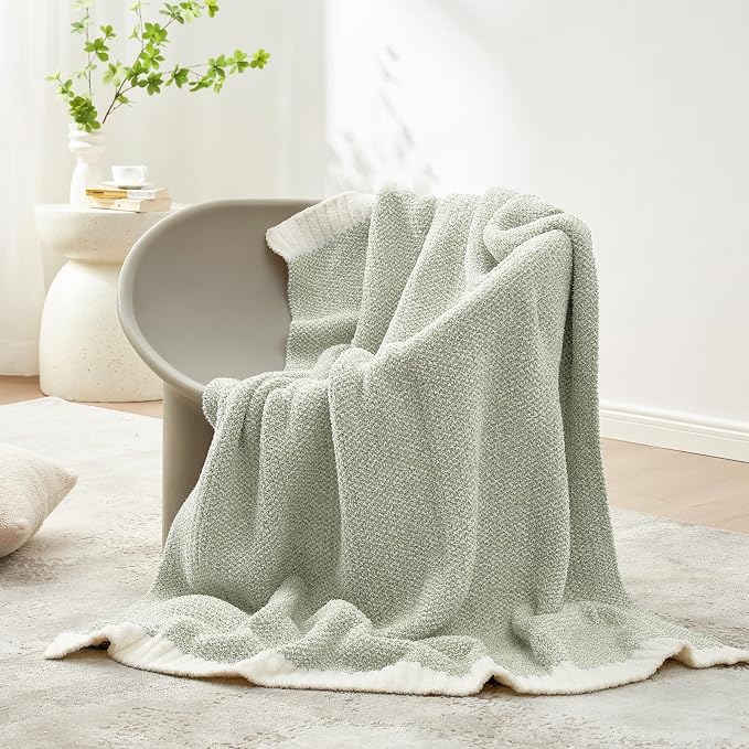 Snuggle Sac Heather Sage Green Blanket - Image 2