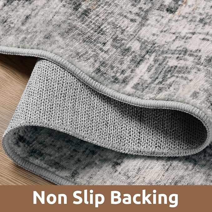 6 x 9 Area Rugs for Living Room, Machine Washable Non Slip Rug Ultra Soft Low - Image 3
