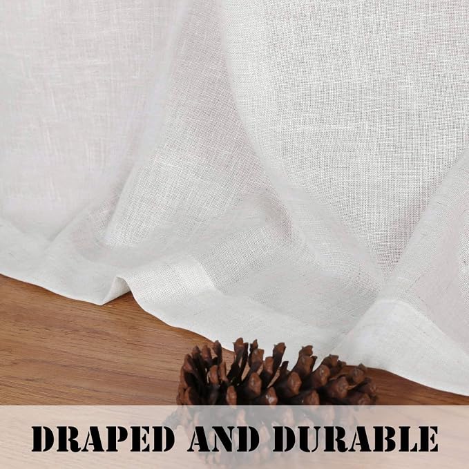 H.VERSAILTEX Elegant Natural Linen Semi Sheer Blended Energy Efficient Light - Image 8